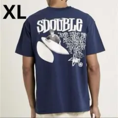 紺【XL】S/Double エスダブル Tシャツ 半袖 メンズ 国内未入のサムネイル