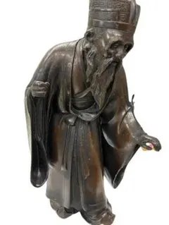 天然材質 中国美術 仙人 彫刻 マンモス 牙 猛犸 オブジェ 置物 - メルカリ