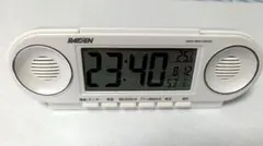 RAIDEN 電波時計 デジタル置時計 温湿度計付き