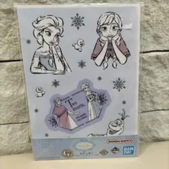【新品未開封】一番くじ ディズニープリンセス G賞ステッカー アナと雪の女王