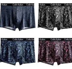 ボクサーパンツ メンズ 下着 4枚 前閉じ 吸水速乾 通気 ブリーフ S