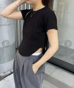<CAPRICIEUX LEMAGE>サイドスリットTシャツのサムネイル