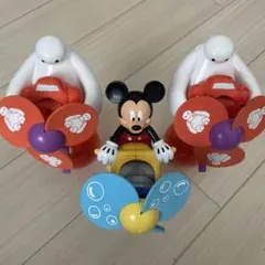 ディズニー　ベイマックス＆ミッキーマウスミストファン　水鉄砲3台まとめ売り
