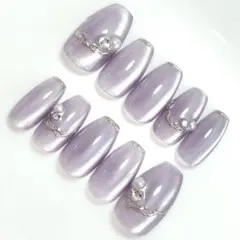 【オーダー】　3ミクロン マグネットネイル ちゅるん ミラー ニュアンスネイル