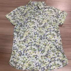 キャロウェイ 半袖ゴルフシャツ　Mレディースゴルフウェア　総柄　ストレッチ速乾