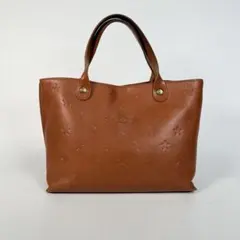 IL BISONTE イルビゾンテ スター 星 型押し ハンドバッグ レザー