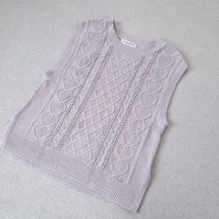 メゾピアノジュニア✧ニットベスト✧ピンク✧150