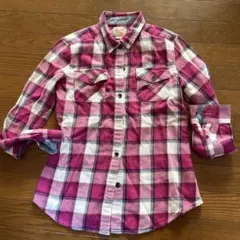 AUTHENTIC FLANNEL ピンク チェックシャツ S