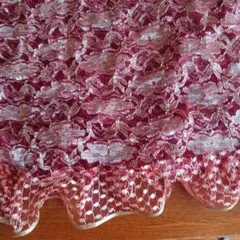 赤と金のフリル付きヒップスカーフ