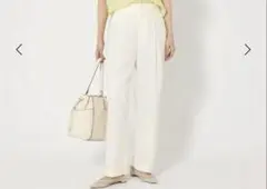 【美品】グリーンレーベル　パンツ　ホワイト　ユナイテッドアローズ