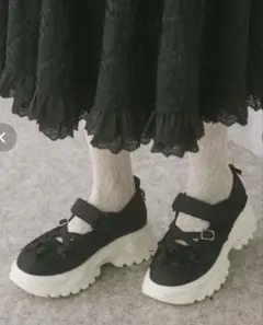 merry jenny ribbonジャガードスニーカーのサムネイル