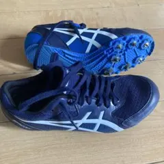 ASICS スパイクシューズ ネイビー/ホワイト