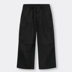 GU スーパーワイドカーゴパンツ ブラック