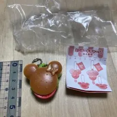 東京ディズニーリゾート　ガチャガチャ　キーホルダー　ハンバーガー　ミッキー