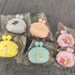 キャラクターイラスト付きコインケース6個セット