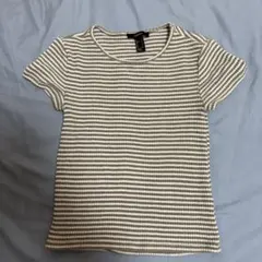 FOREVER 21 ボーダー柄 半袖 Tシャツ カットソー