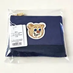 LOVERARY BY FEILER オールドテディ ワッペンポーチ ネイビー