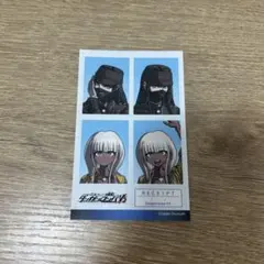 ダンガンロンパV3 証明写真風ステッカー 夜長アンジー 真宮寺是清