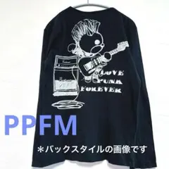 ★PPFM ブラック パンクマ ロンT M アーカイブ レア・Y2Kのサムネイル