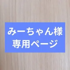 みーちゃん様専用ページ