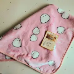 ひざ掛け ハーフケット ブランケット シマエナガ柄