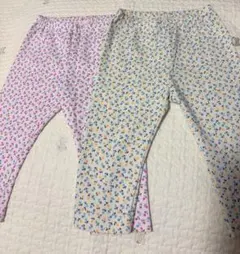 水通しのみ ユニクロレギンス花柄110cm