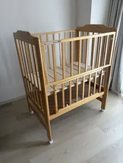 【引き取り限定】大和屋　トールWオープンベビーベッド 大和屋トールWオープンベビーベッドレギュラーサイズ (Azuki) 浦添前田