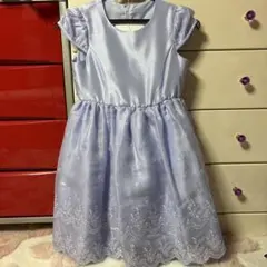 anyFAM女の子薄紫色 刺繍ドレス