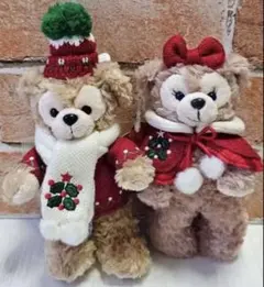 【美品】 2010 クリスマス　ぬいぐるみバッジ　ダッフィー　シェリーメイ