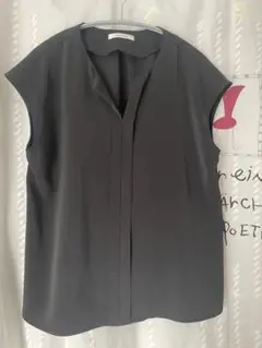 OPAQUE.CLIP ノースリーブシャツ ダークグレー　ワールド