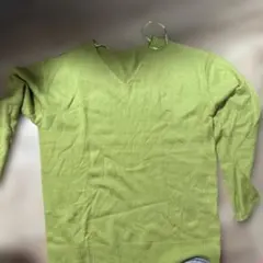 AZUL by moussy ライムグリーン セーター M