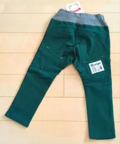 新品✪スーパーストレッチ 裏起毛 サルエルパンツ Dグリーン