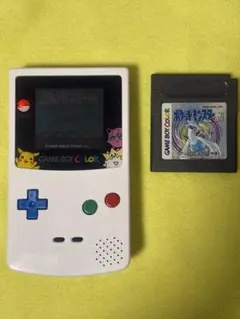 外装新品 ホワイト ゲームボーイカラー ポケモン 銀 新品電池交換済