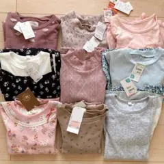 【新品】長袖カットソー　ワンピース　130cmまとめ売り 女の子　セット