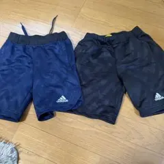 adidas ハーフパンツ ネイビー ブラック セット
