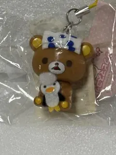 ❤️新品／未使用❤️2008年リラックマ ソフビマスコット ストラップ温泉ペンギン