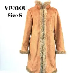VIVAYOU ファー付きロングコート Sサイズ【376】のサムネイル