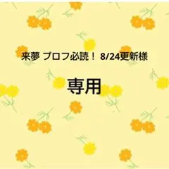 来夢 プロフ必読！ 8/24更新様　おまとめ品専用出品