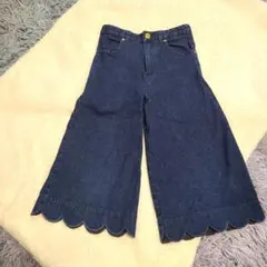 ケイトスペード デニムパンツ スカラップ 裾 フレアデニム　インディゴのサムネイル