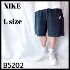 ナイキ スウェット ハーフパンツ ダークグレー ワンポイント メンズ Lサイズ