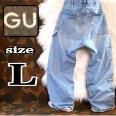 ジーユーGU デニム ペインターパンツ ジーンズ メンズ Lサイズ