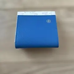 【新品未使用】　皇居財布　ブルー　がまくち　箱付き 新品 未使用 皇居 がま口財布 くすみブルー 本革 箱入り 2つ折り