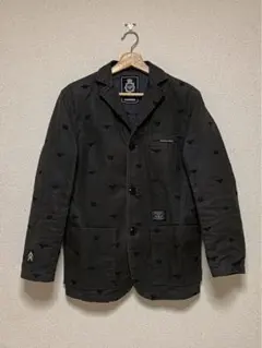 NEIGHBORHOOD イーグル刺繍 デニム テーラードジャケット ブラック