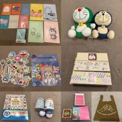 도라에몽 상품 묶음 판매 봉제 인형 노트북 스티커