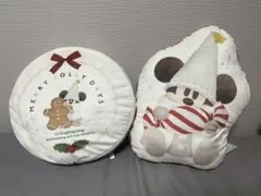 ディズニークリスマス リルリンリン ジャングルカーニバル クッション 2個セット