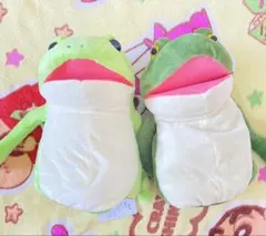 おとぼけケロピョン　ハンドパペット　ぬいぐるみ　2種セット　②