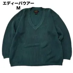 【黒タグ】Eddie Bauer ビッグシルエットコットンセーター M 80's