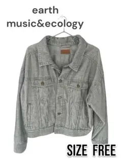earthmusic&ecology コーデュロイ　ジャケット