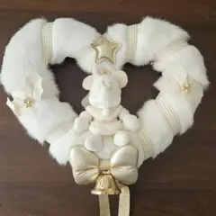 東京ディズニーランド ミニーマウス クリスマスリース ホワイト