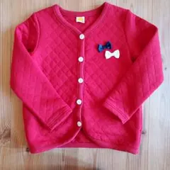 moujonjon レッド カーディガン